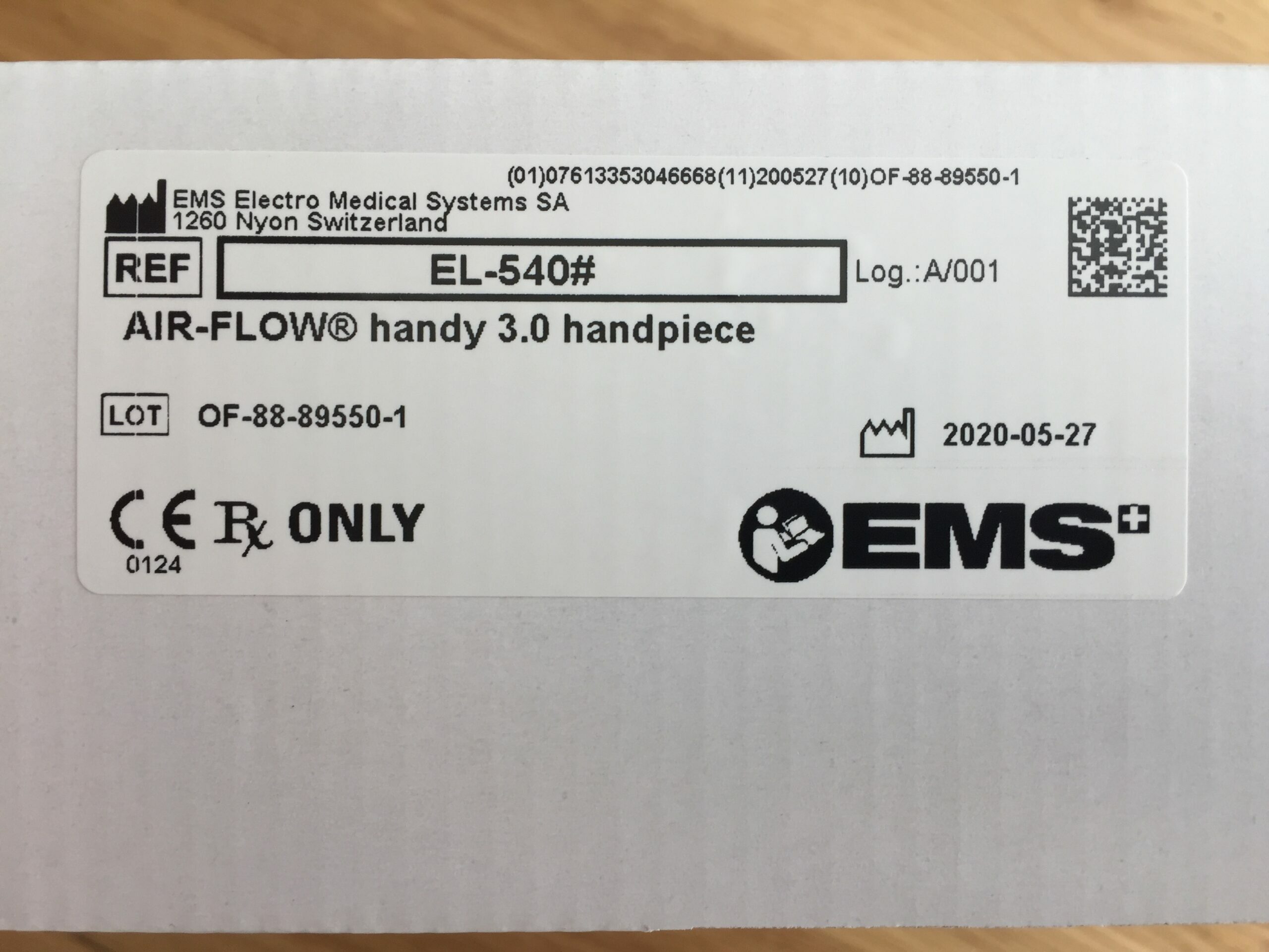 Original EMS AIRFLOW handy 3.0 handpiece (EL540) blaudental