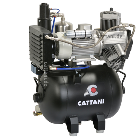 Cattani 3-Zylinder CAD/CAM Kompressor mit 45l Tank 230V NEU | 193092