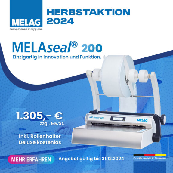 MELAG MELAseal 200 Folienschweißgerät Durchlaufsiegelgerät „Herbstaktion 2024“ | 196014