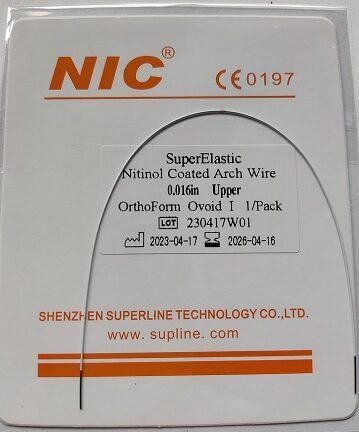 NIC®Rundbogen Nitinol OK Ovoidform 0.016′′ (3 St.) | 196536