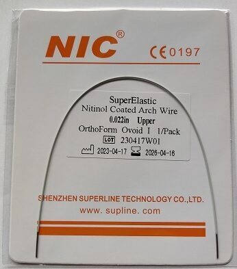 NIC® Rundbogen Nitinol OK Ovoidform 0.022′′ (3×25 St.) | 197927