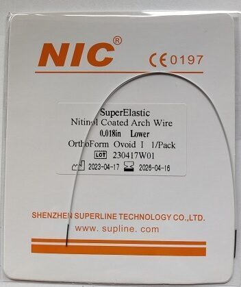 NIC® Rundbogen Nitinol UK Ovoidform 0.018′′ (3×25 St.) | 197924