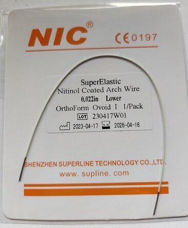 NIC® Rundbogen Nitinol UK Ovoidform 0.022′′ (3×25 St.) | 197922