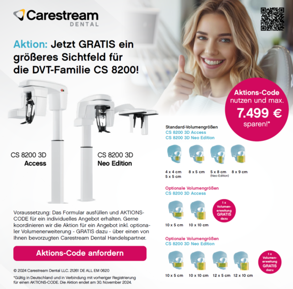 Carestream Aktion: Jetzt GRATIS ein größeres Sichtfeld für die DVT-Familie CS 8200! | 197498