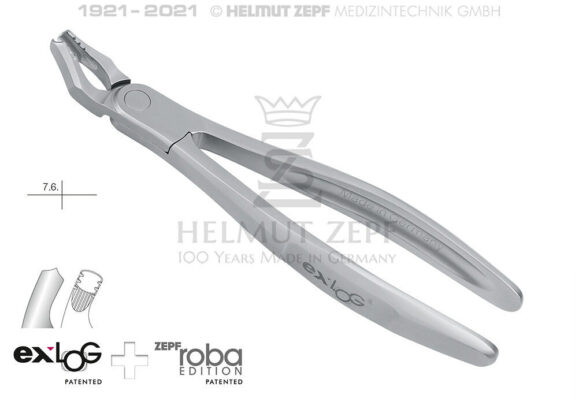 EXLOG® ZAHNZANGE FIG. 17 OBERE RECHTE WEISHEITSZÄHNE UND MOLAREN SPEC.-MAUL, TIEFGREIFEND | 199086