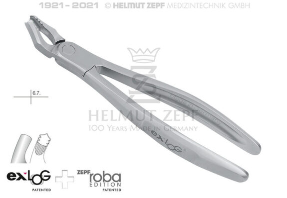 EXLOG® ZAHNZANGE FIG. 18 OBERE RECHTE WEISHEITSZÄHNE UND MOLAREN SPEC.-MAUL, TIEFGREIFEND | 199088