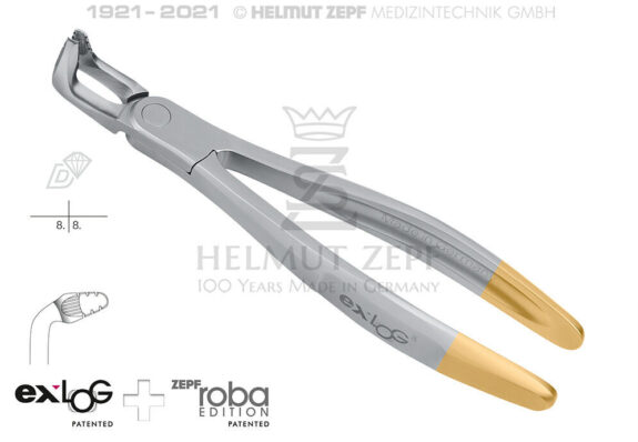 EXLOG® ZAHNZANGE FIG. 79A UNTERE WEISHEITSZÄHNE, SPEC.-MAUL, TIEFGREIFEND, >> DIAMANTIERT | 199120