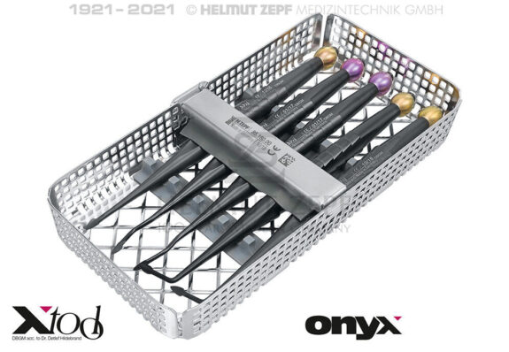 X-TOOL, APPROXIMAL WZH KIT ONYX BESTEHEND AUS 5 APPROXIMAL WURZELHEBER, IM WASCHRAHMEN 1/3 | 199180