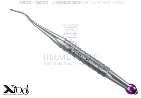 X-TOOL APPROXIMAL WURZELHEBER, MESIAL FIG. 77S, 2,5MM – NACH LINDO LEVIEN FARBCODIERUNG LILA METALLIC | 199192