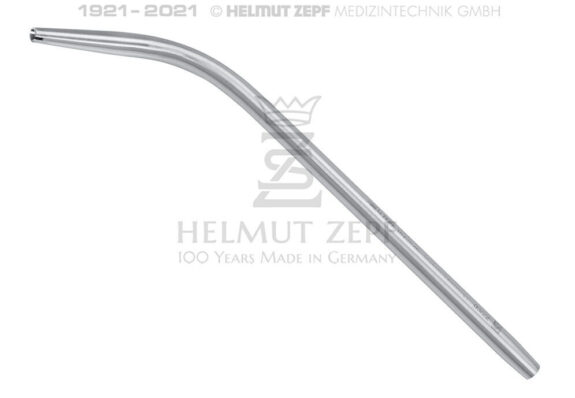 CHIRURGISCHER ABSAUGER, Ø 3MM, 175MM LANG GESCHLITZT UND GEZACKT | 199550