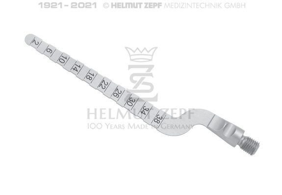 SONDE ZUR MESSUNG FREIES SCHLEIMHAUT- TRANSPLANTAT NACH KAHN 40 MM IN 2 MM SCHRITTEN GRADUIERT | 199944