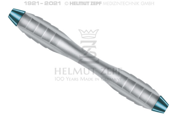 Z-SHAPE RELAX GRIFF TÜRKIS HOHLKEHLE KONKAV, SCHUPPE KONVEX DOPPELENDIG M4X0,5 – LÄNGE: 100MM | 200154