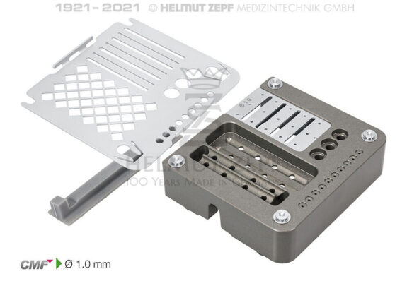 CMF SET BOX KOMPAKT Ø1,0MM STAHLSCHRAUBE MIT SCHRAUBENDREHER, KLINGE, KERNLOCH- BOHRER, PIN-APPLICATOR UND | 201068