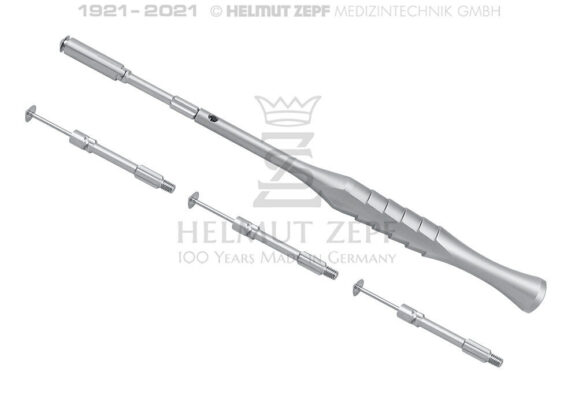 BONE-SCRAPER II, GERADE, Ø6, INKL. 3 ST. ERATZKLINGEN, ZEPF-DESIGN  | 201326