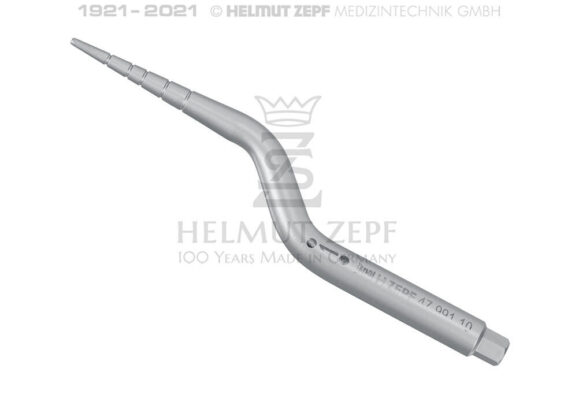 OSTEOTOMEINSATZ ANGULIERT GRÖßE 1, KONISCH Ø1MM – 3MM, KONVEX SCHAFT Ø3MM, GRADUIERUNG 5/8/10/13/16MM | 201398