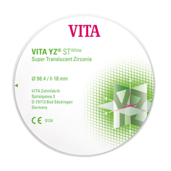 VITA YZ STWhite Disc weiß H 18mm 1St | 211866