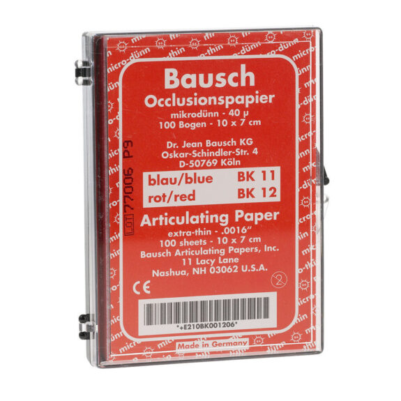 Occlusionspapier rot BK 12   100Blatt | 249866