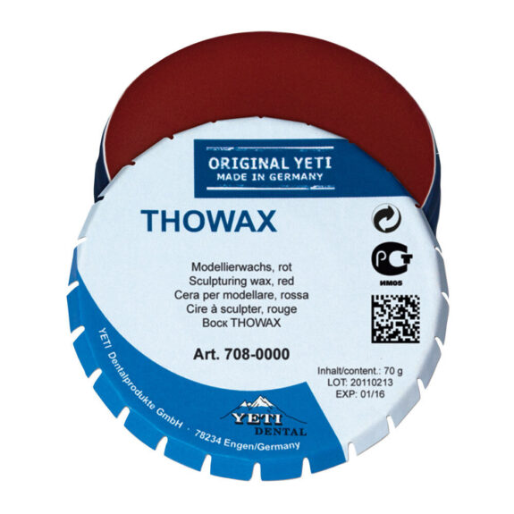 Thowax Modellierwachs rot 70g | 210615