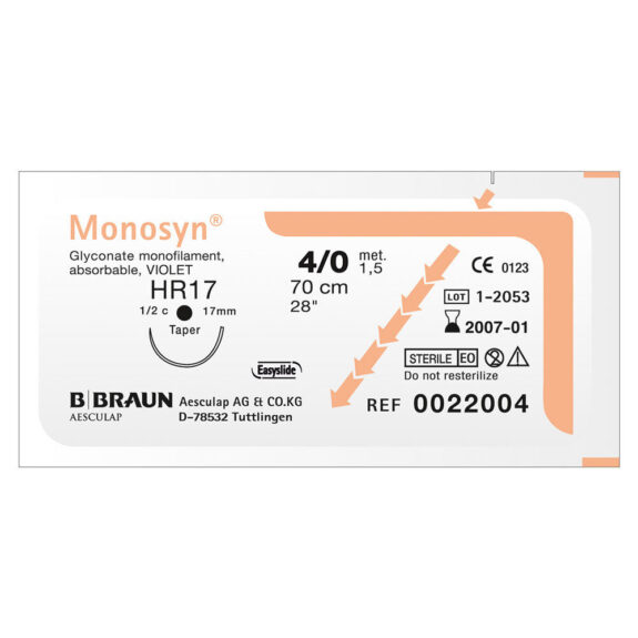 Monosyn violett 4/0 HR17 70cm 3Dtz | 294796