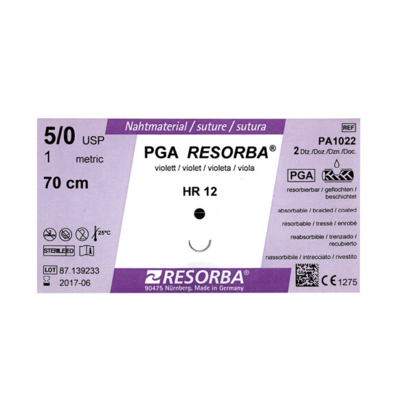 Resorba PGA violett 3/0 HS22 2Dtz | 289215