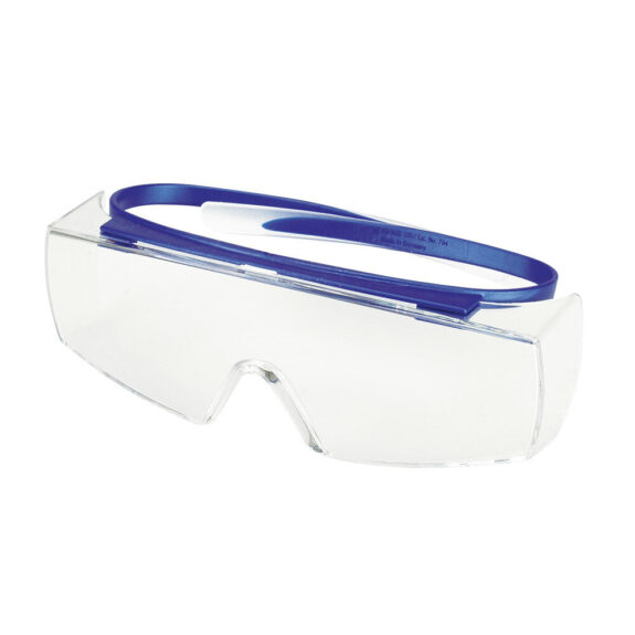 Schutzbrille iSpec Fit OTG UV blau/tr.St | 263999