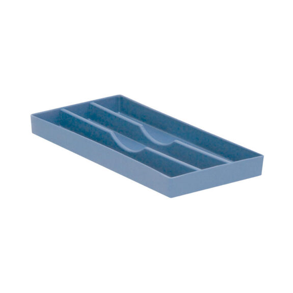 Cabinet Tray 3 Lange Fächer blau St | 291011