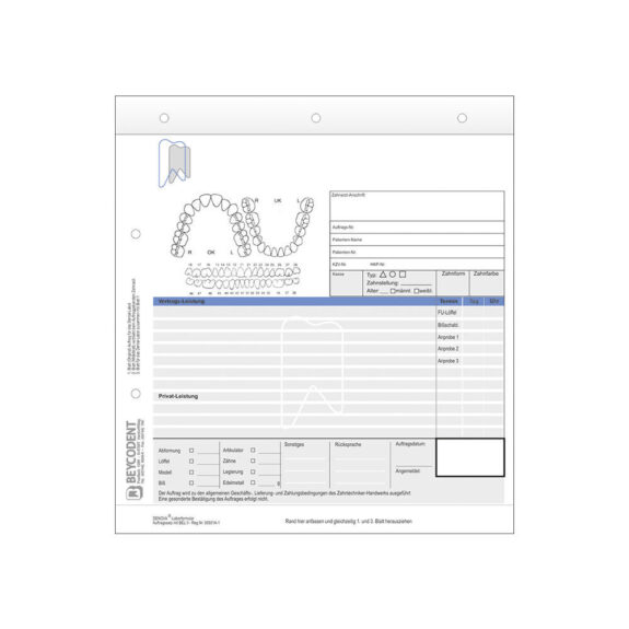 Labor-Auftrag 3-Fach Neutral  100St | 280412