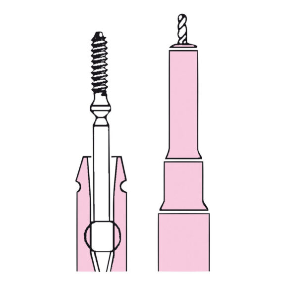 Kodex Drills 0,350×1,3mm pink 6St | 298433