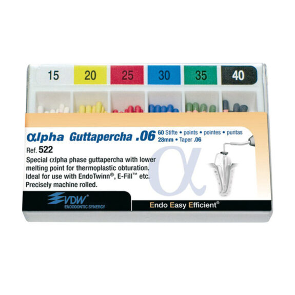 Alpha Guttapercha Taper .06 20 60St | 306486