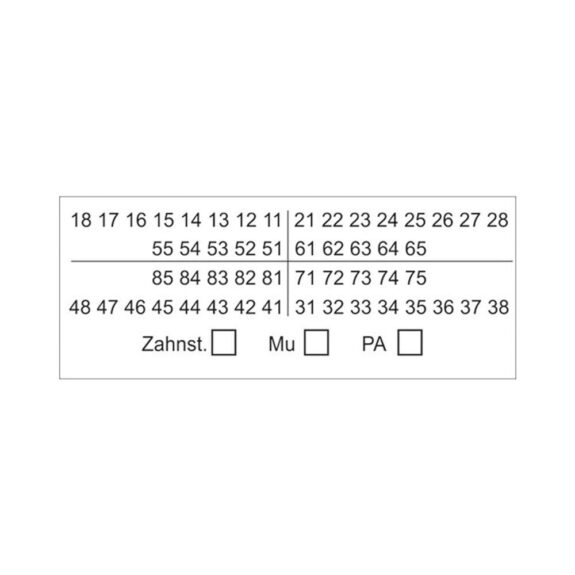 Zahnschema Befund 01 84000057 Pa | 309098